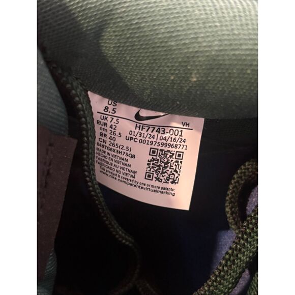 Nike Men's Black & Green SB Dunk Low There Skateboard Sneakers Size 8.5 NWOT - Picture 10 of 14